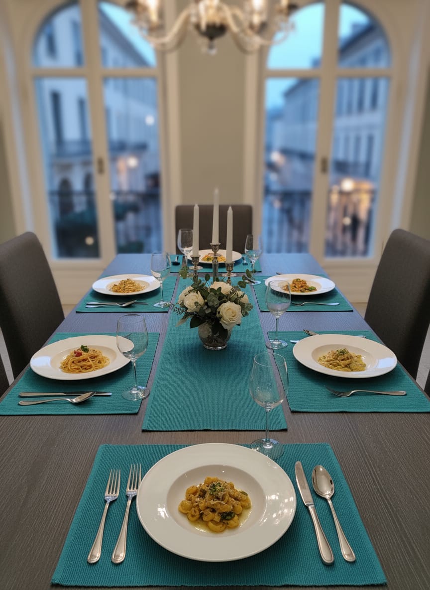 Teal Linen